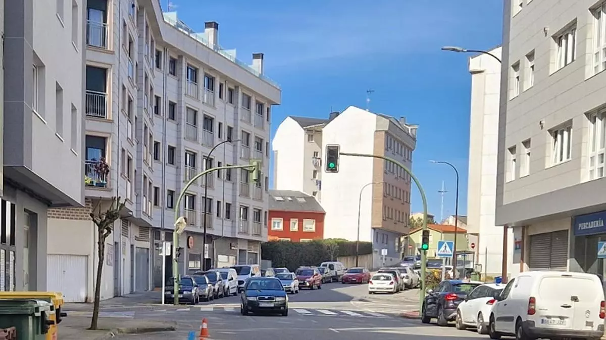 Calle del centro de Carballo